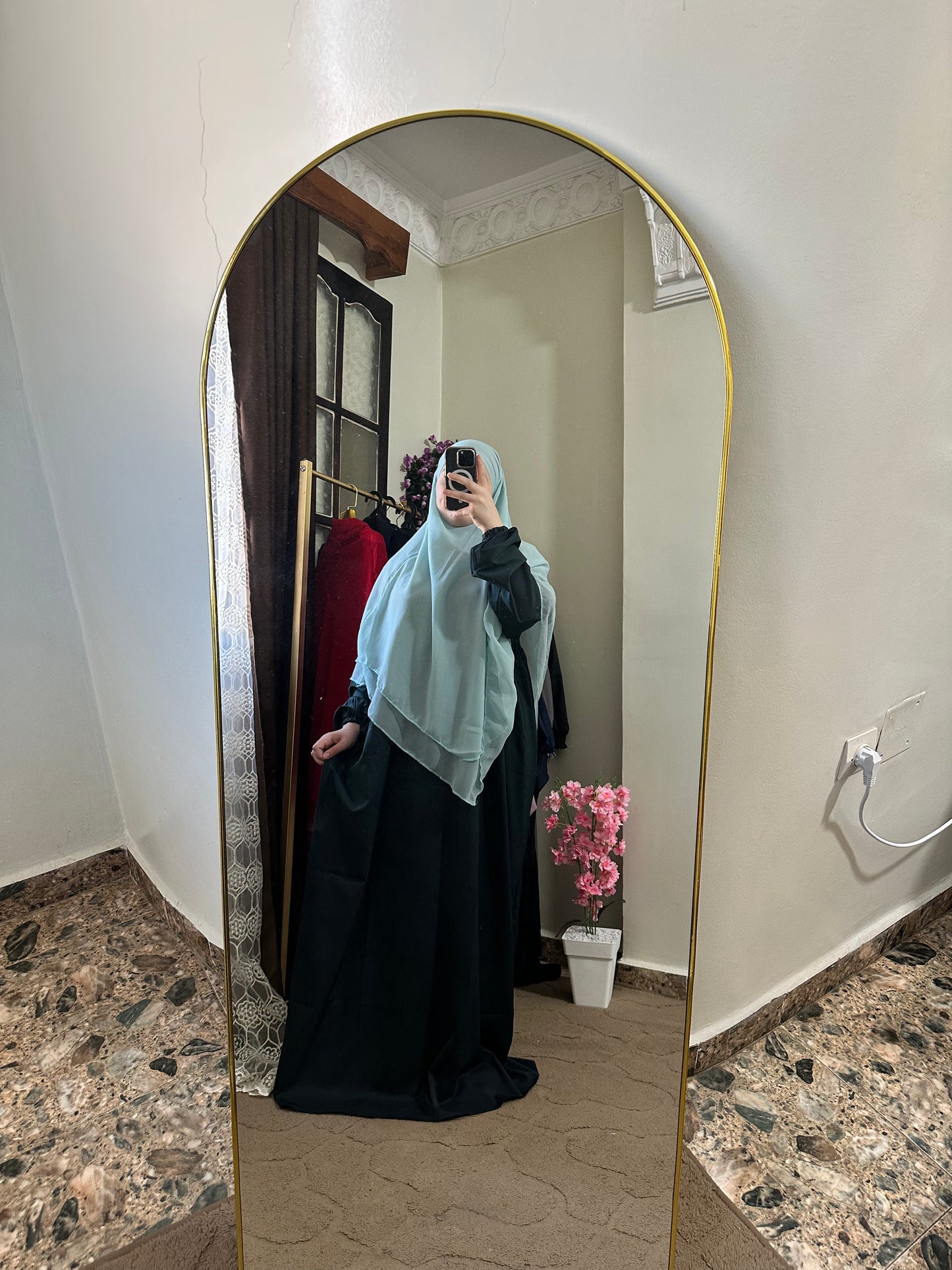 حجاب و إسدال شرعي طبقتين –3500دج 🌸